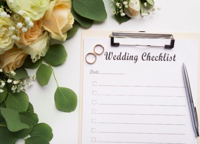 Wedding Checklist Marriage Officers Wedding Checklist